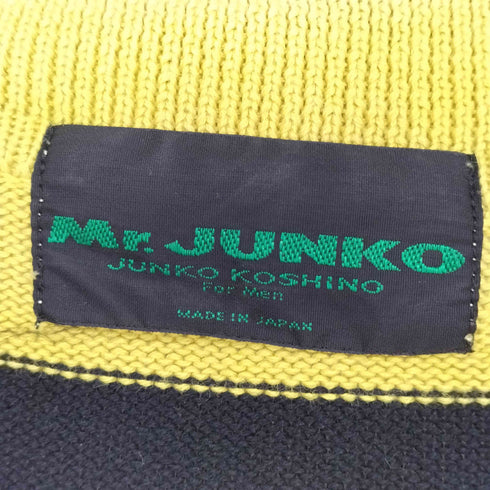 ミスタージュンコ Mr.JUNKO ボーダー ニットポロ メンズ JPN:M